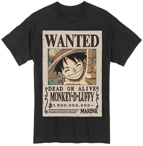 ONE PIECE - LUFFY WANTED POSTER T-SHIRT