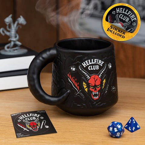Stranger Things Hellfire Club Demon Embossed 13 oz. Mug