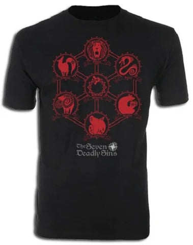 THE SEVEN DEADLY SINS- SIN ICONS T-SHIRT