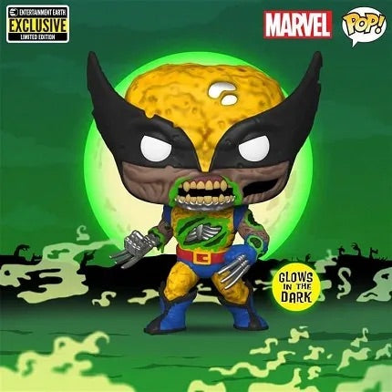 Marvel Zombies Wolverine Glow-in-the-Dark Pop! Vinyl - Entertainment Earth Exclusive