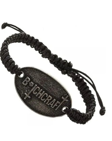 American Horror Story Btchcraft Metal Pendant Pull Cord Bracelet